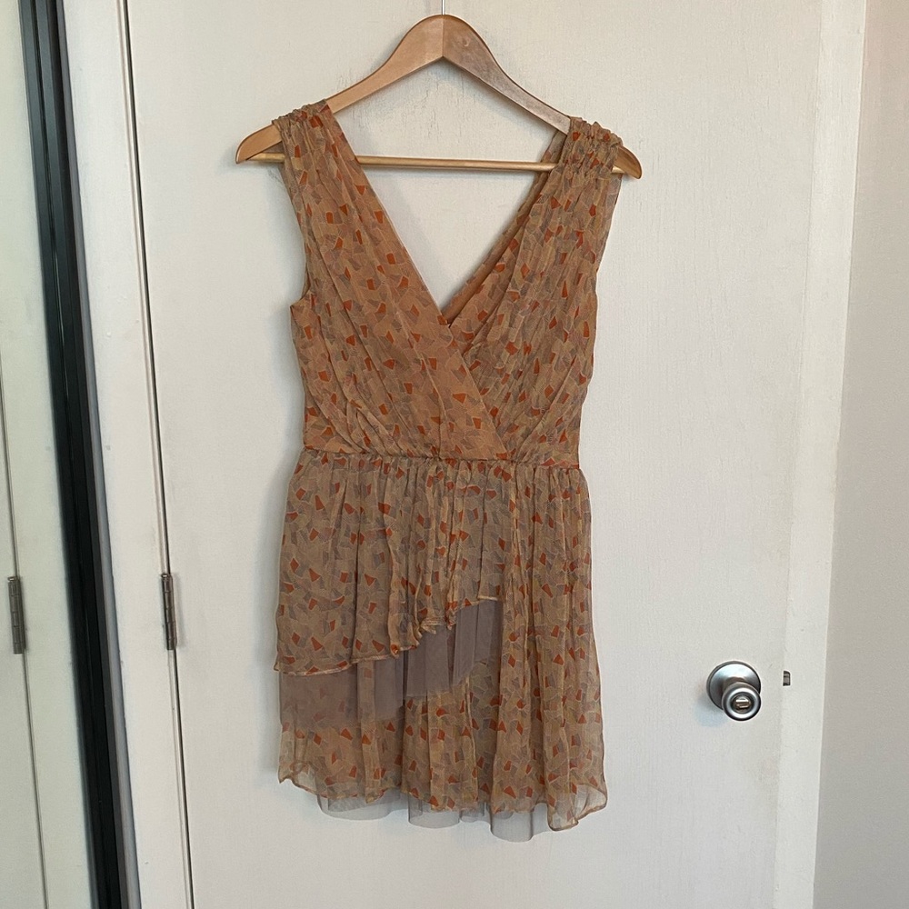Hype size 2 mini dress with sheer layers